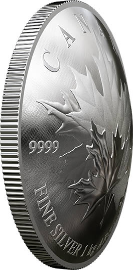 RCM-New-Release:-2018-Pure-Silver-One-Kilogram-Convex-Coin---Maple-Leaf-Forever